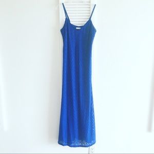 Blue Calvin Klein maxi dress